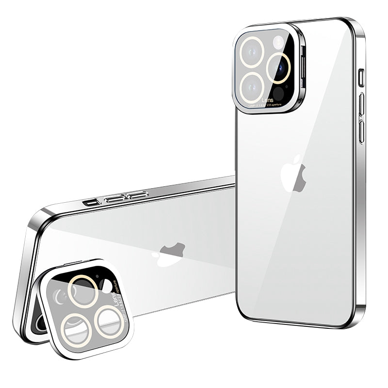 VOERO pro iPhone 13 Pro Max Glass Camera Film Stojánek na telefon Pouzdro na galvanické pokovování TPU VOERO pro iPhone 13 Pro Max Glass Camera Film Stojánek na telefon Pouzdro na galvanické pokovování TPU